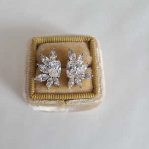 Sterling Silver Crystal Earrings